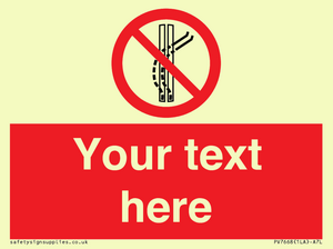 Custom prohibition Do not leave the tow track